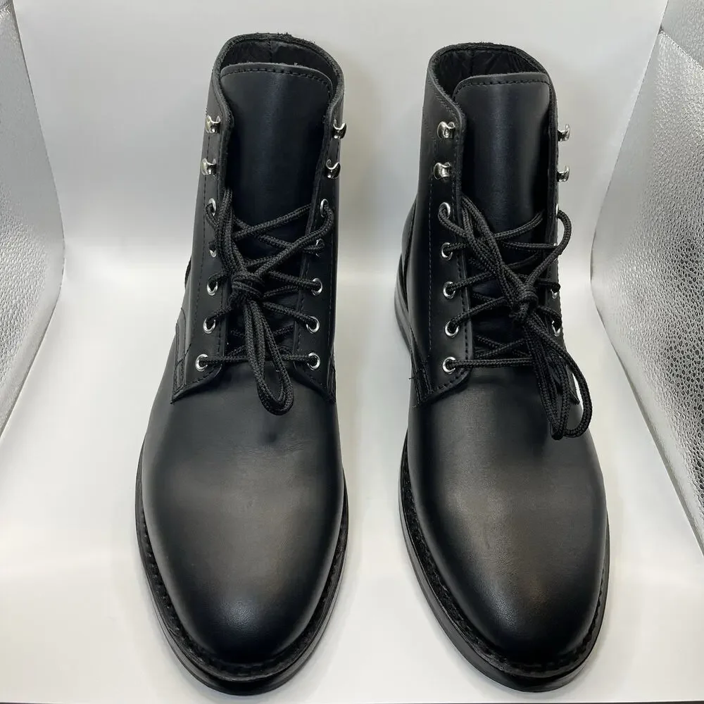 Thursday President Boots Men's 11 Wide Black Matte Rugged Resilient Leather NWOB